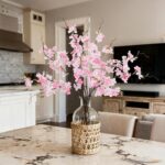 INXUGAO 12 PCS Faux Cherry Blossom Branches Décor 22.83 Inch Fake Artificial Che... - Image 5