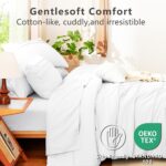 CozyLux Queen Comforter Set White, 7 Pieces Soft Pinch Pleat Bed in a Bag Queen ... - Image 4