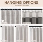 Hokibero Custom Made Curtains 2 Panels Set Faux Linen Curtains for Bedroom Nurse... - Image 3