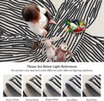 YIHOUSE Modern Hallway Runner Rug, 2x6 Runner Rugs, Black and White Rug Thin Non... - Image 4