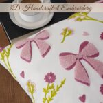 Embroidery Throw Pillow Covers 18x18-2 Pcs, Decorative Pillow Cases Soft Cushion... - Image 3
