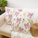 Embroidery Throw Pillow Covers 18x18-2 Pcs, Decorative Pillow Cases Soft Cushion... - Image 5
