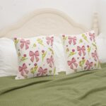 Embroidery Throw Pillow Covers 18x18-2 Pcs, Decorative Pillow Cases Soft Cushion... - Image 7