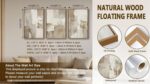 Shoci Large Framed Abstract Wabi Sabi Wall Art Modern Neutral Light Brown Color ... - Image 7