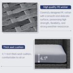 BULEXYARD 9 Pcs Highback Patio Furniture Set with Firepit, High-End Outdoor Sect... - Image 7