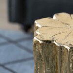 A&B Home Nature Wood Texture Inspired, End Table Side Table Living Room Furnitur... - Image 5