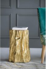 A&B Home Nature Wood Texture Inspired, End Table Side Table Living Room Furnitur... - Image 6