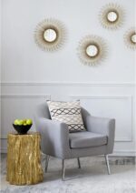 A&B Home Nature Wood Texture Inspired, End Table Side Table Living Room Furnitur... - Image 16