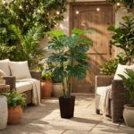 Aveyas 4ft Tall Artificial Monstera Deliciosa Plants, 4 ft Faux Swiss Cheese Pla... - Image 5