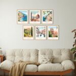 FEOFTIE Vintage Travel Posters Italy Amalfi Coast Wall Art Retro Posters Set of ... - Image 7