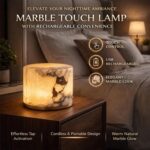 2026 Marble Touch Light - Marble Lamp Night Light Touch Bedside Table Lamp, Type... - Image 4