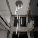 Flashing God Modern LED Chandelier, 10 Lights Black Dimmable Pendant Light with ... - Image 5