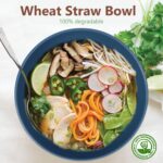 Homienly Soup Bowls, Cereal Bowl, Premium Wheat Straw Bowls Set of 8, Unbreakabl... - Image 3