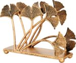 OwlGift Modern Ginkgo Leaves Design Napkin Holder for Tables, Metal Paper Napkin... - Image 8