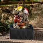 TERESA'S COLLECTIONS Tabletop Water Fountain Outdoor for Home Decor, Birds Statu... - Image 3
