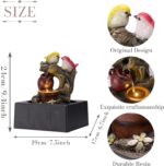 TERESA'S COLLECTIONS Tabletop Water Fountain Outdoor for Home Decor, Birds Statu... - Image 5