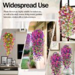 Artificial Hanging Morning Glory Flowers,4PCS Realistic Artificial Hanging Flowe... - Image 4