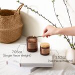 M&SENSE Lemon Vanilla Scented Christmas Candle Gift, Aromatherapy Candle Set for... - Image 6