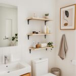 SKYSEN Floating Shelves for Wall Set of 6, 15.7in Wood Wall Shelf for Decor, Bat... - Image 8