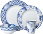 Mikasa Kiley Bone China Lightweight Chip Resistant 16 Piece Dinnerware Set, Serv... - Image 3