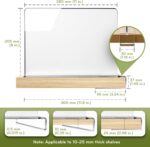 Acrylic Shelf Dividers for Closet Organization, 12-Pack Premium Quality Reinforc... - Image 3