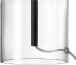Globe Electric 15-Inch Table Lamp, Glass Base, Matte Black, White Linen Shade, R... - Image 3