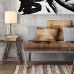 Globe Electric 15-Inch Table Lamp, Glass Base, Matte Black, White Linen Shade, R... - Image 4