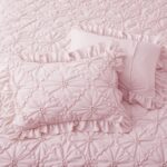 BEDAZZLED King Size Comforter Sets, Pink Bedding Comforter Set, 3 Pieces Pinch P... - Image 5