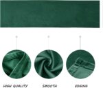 BALCONY & FALCON Velvet Table Runner 14"x95" Emerald Green Luxury Machine Washab... - Image 3