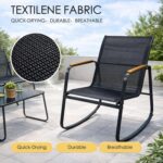 Kozyard 4-Piece Outdoor Patio Furniture Set with Textilene Chairs, Metal Convers... - Image 4