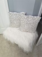 Lightnpro Handmade Silver Pillow Cover - 16x16 Inch, Luxury Decorative Cushion C... - Image 3