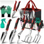 Garden Tools Set, 30 Piece Stainless Steel Gardening Kit with Vintage Floral Tot... - Image 2