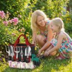 Garden Tools Set, 30 Piece Stainless Steel Gardening Kit with Vintage Floral Tot... - Image 3