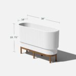Veradek Demi Series Raised Long Planter for Indoor/Outdoor Use | Made from Plast... - Image 3