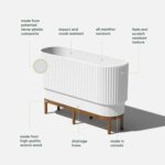 Veradek Demi Series Raised Long Planter for Indoor/Outdoor Use | Made from Plast... - Image 4