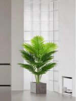 Artificial Plant in Pot Fake Tree Trunks Leaves Faux Potted for Indoor Outdoor M... - Image 4