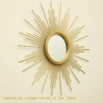 MAIKAILUN Sunburst Mirror, 24" Boho Mirror, Gold Sun Decorative Mirrors for Wall... - Image 3