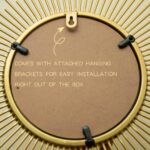 MAIKAILUN Sunburst Mirror, 24" Boho Mirror, Gold Sun Decorative Mirrors for Wall... - Image 5