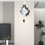 FLEBLE Modern Wall Clocks for Living Room Decor Large Decorative Wall Clock with... - Image 4