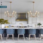 Gold Chandelier Light Fixture 6-Light Candle Dining Room Chandelier Lighting Ove... - Image 4
