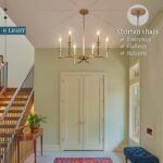 Gold Chandelier Light Fixture 6-Light Candle Dining Room Chandelier Lighting Ove... - Image 5