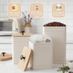 PERFNIQUE Kitchen Canisters for Countertop Set of 3, Airtight Canisters Sets for... - Image 4