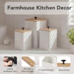 PERFNIQUE Kitchen Canisters for Countertop Set of 3, Airtight Canisters Sets for... - Image 5