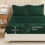 Litanika King Size Comforter Set Dark Emerald Green - 7 Pieces Bed in a Bag King... - Image 4