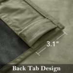 StangH Sage Green Velvet Curtains 84 Inches Long, Elegant Style Home Decor Windo... - Image 3