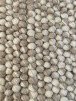 S & L Homes Wool Cotton Hand Woven Chunky Knit Popcorn Doormat/Rug - Ivory Conte... - Image 6