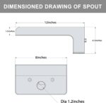 PONDO 304 Stainless Steel Made Exquisite Handcrafted Waterfall Spout for Landsca... - Image 5