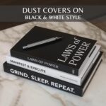 Moncur Home Decorative Coffee Table Books Set of 3 Black & White Design Books wi... - Image 7