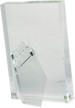 TIZO Design Vertical 5x7 Lucite Picture Frame, Durable 1 Inch Thick Clear Lucite... - Image 3