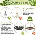 Enhon 3 Pack Plant Hanger, 12 Inch Metal Hanging Planter for Indoor Outdoor Plan... - Image 4